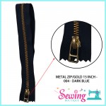 ZIP - GOLD METAL ZIP (004)
